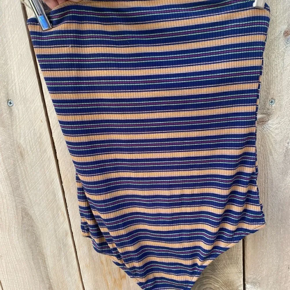 FREE PEOPLE intimately Stripe Out Bodysuit size small - Picture 11 of 11